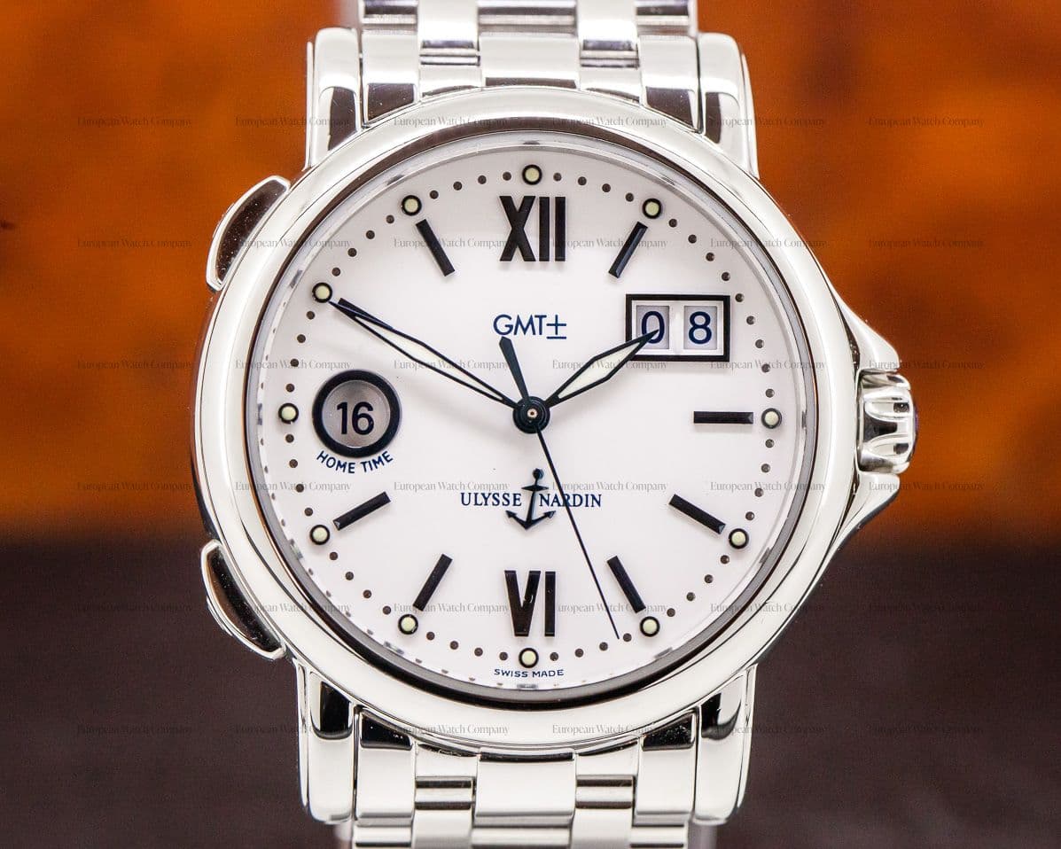 Ulysse Nardin San Marco GMT White Dial SS Bracelet