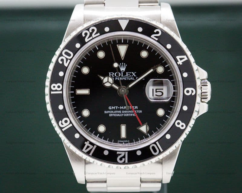Rolex GMT Master SS Black Bezel FULL SET