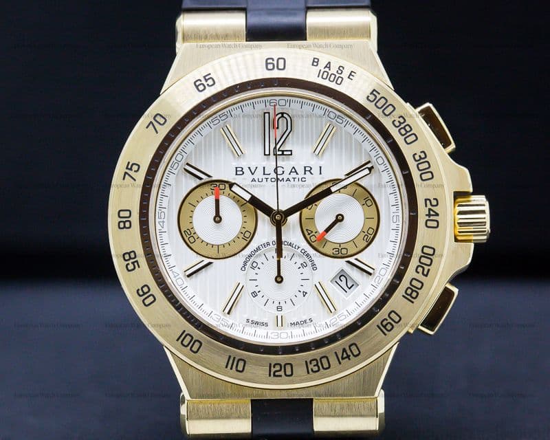 Bulgari Bulgari Diagono Professional Chronograph 18K Yellow Gold 
