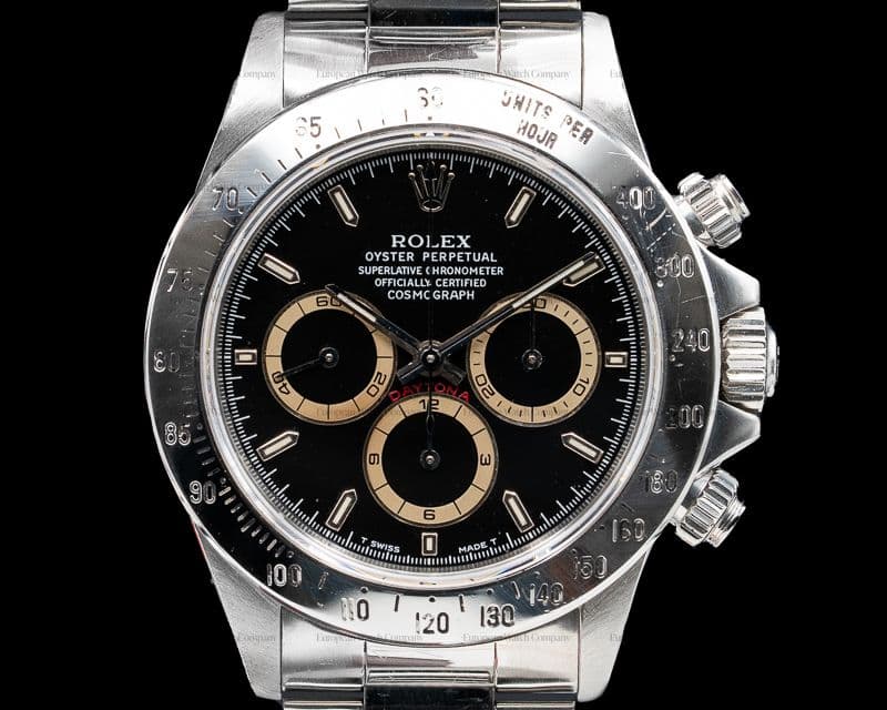 Rolex PATRIZZI Daytona SS Black Dial Zenith FULL SET  