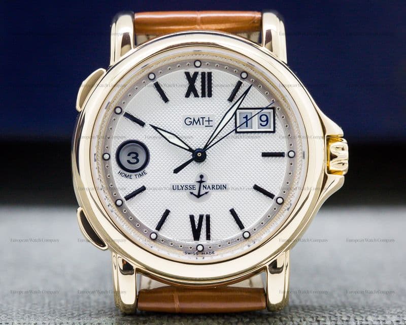 Ulysse Nardin GMT +/- Big Date 18K Yellow Gold
