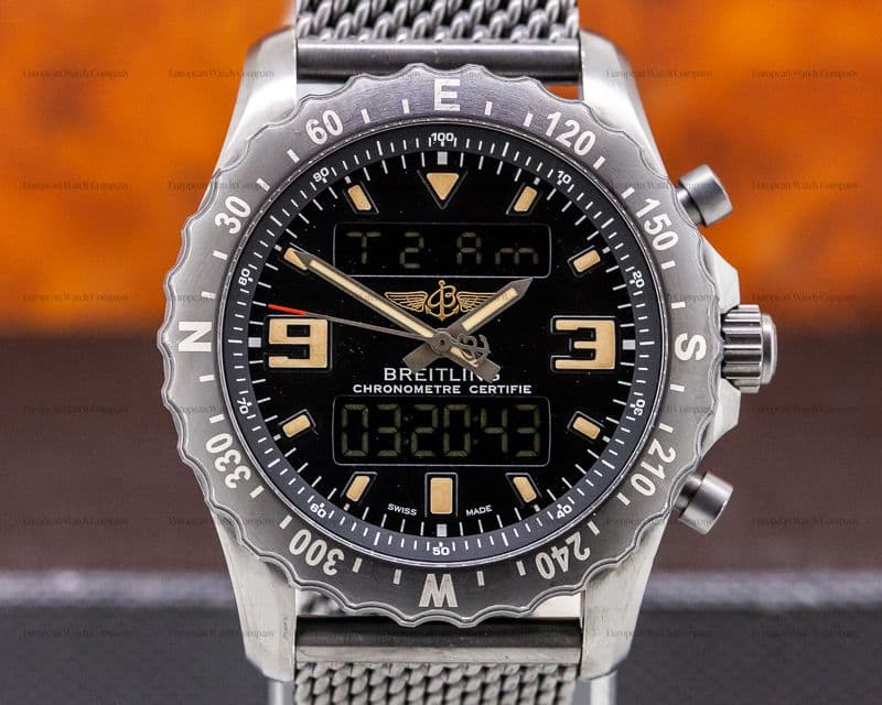 Breitling Chronospace Military Quartz / Mesh Bracelet
