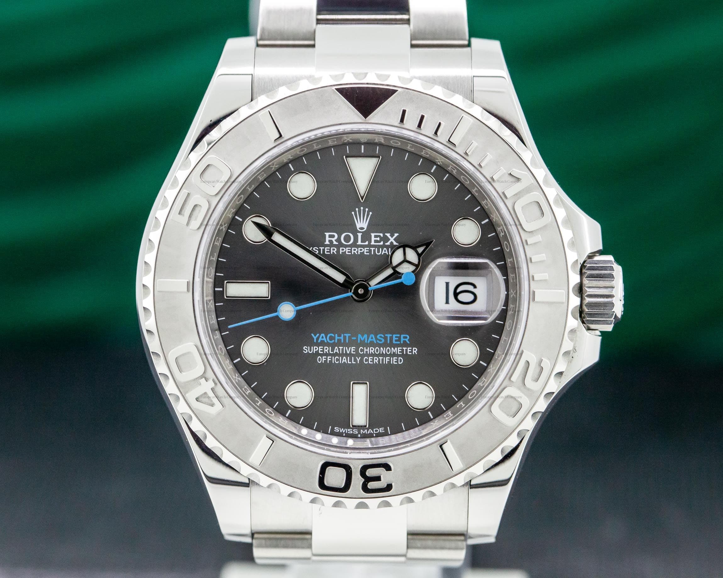 Rolex Yacht Master SS Rhodium Dial / Platinum Bezel