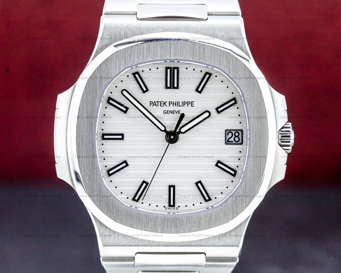 Patek Philippe Jumbo Nautilus White Dial SS 