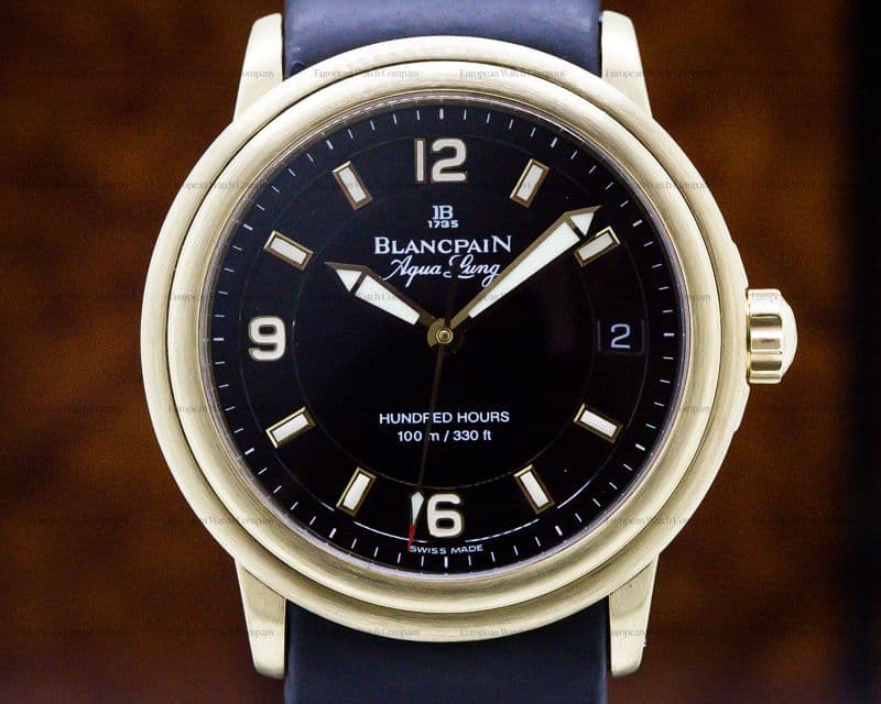 Blancpain Aqualung 18K Yellow Gold / Rubber Limited