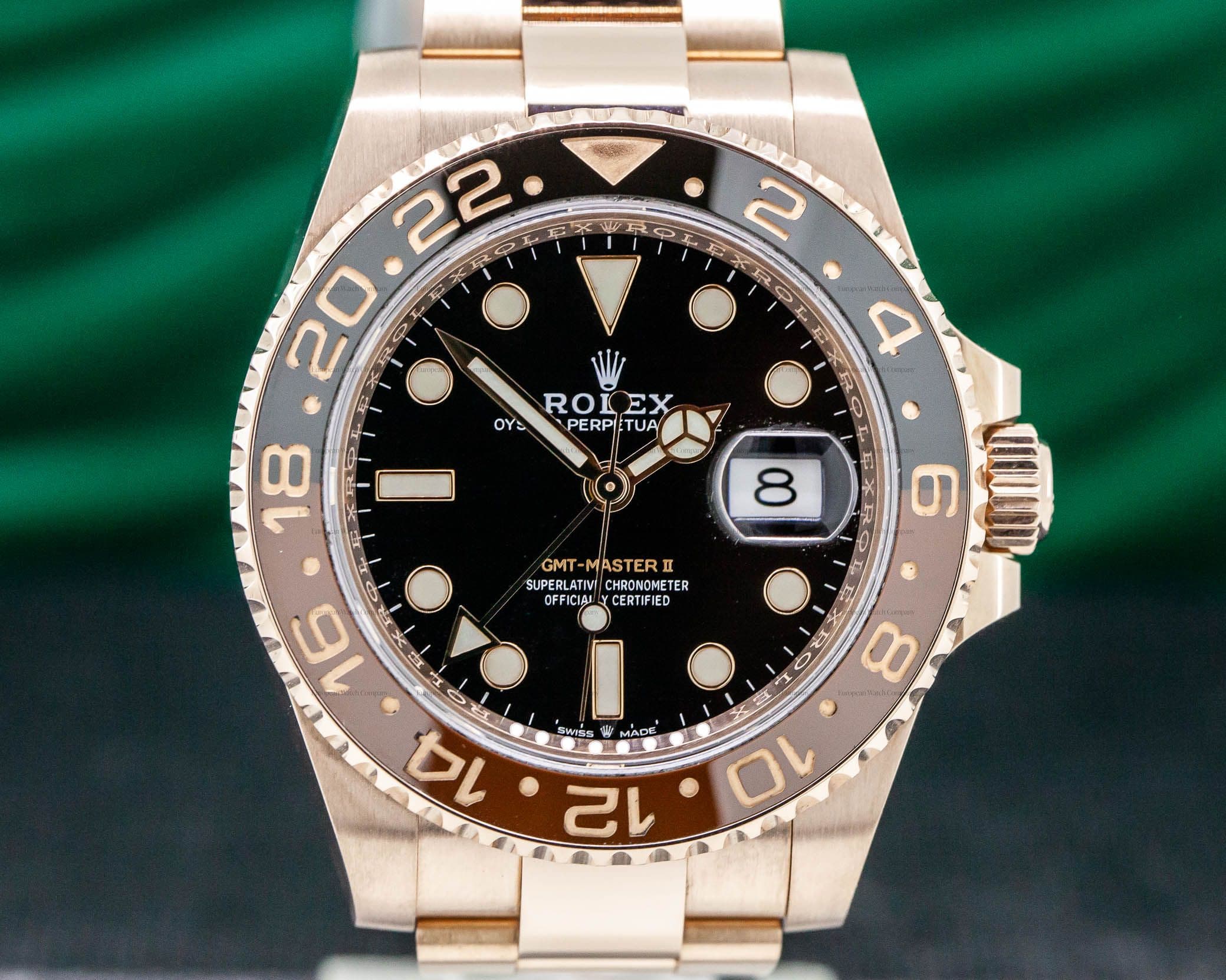Rolex GMT Master II 18K Everose Ceramic Root Beer