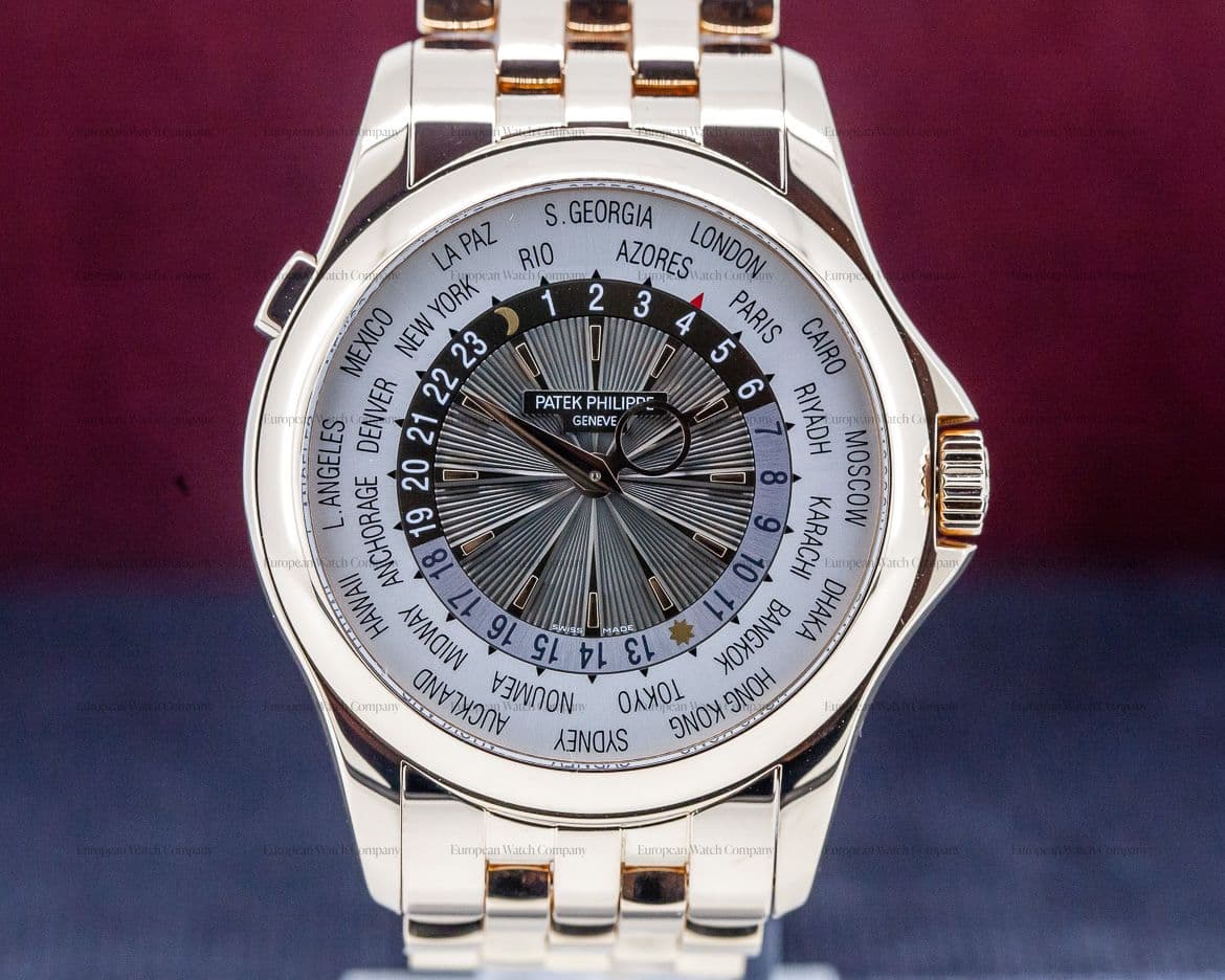 Patek Philippe World Time 18K Rose Gold / 18K Rose Gold Bracelet
