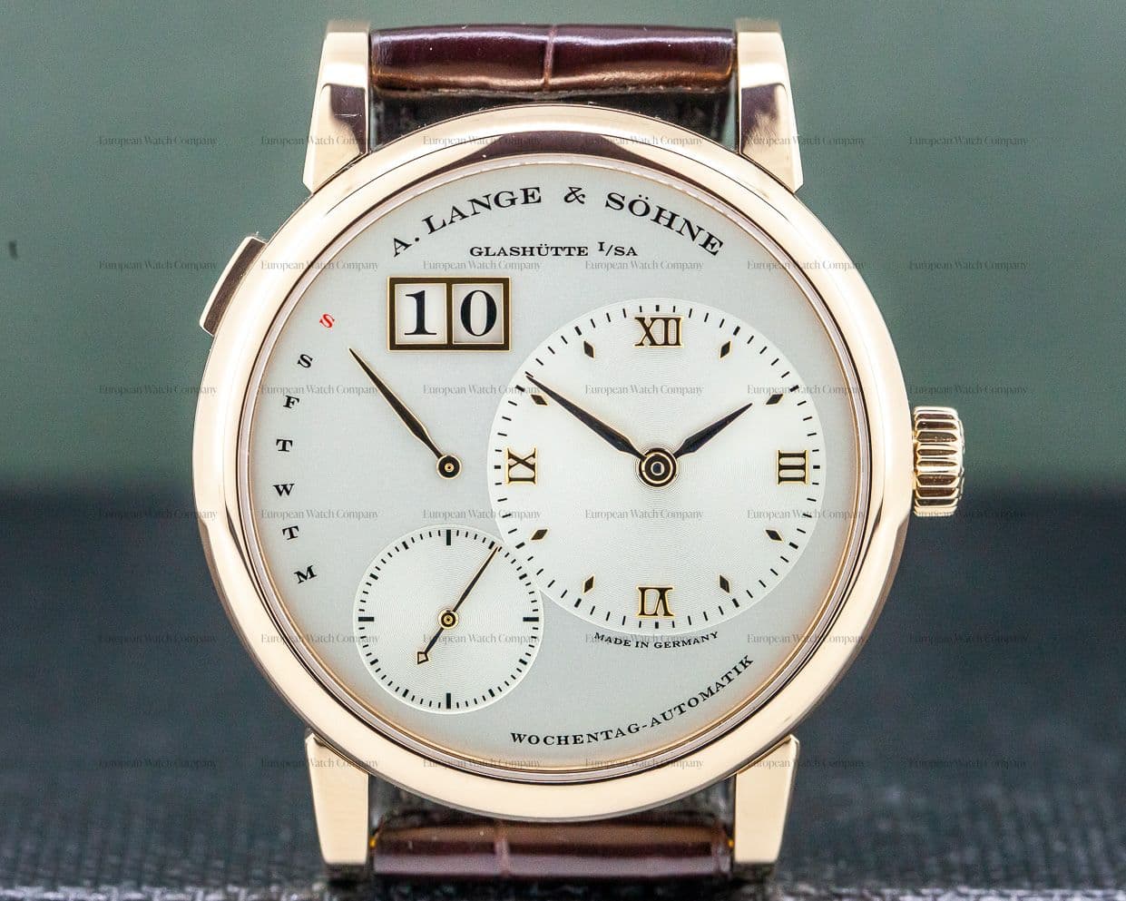A. Lange and Sohne Lange 1 Daymatic 18K Rose Gold / Deployant 