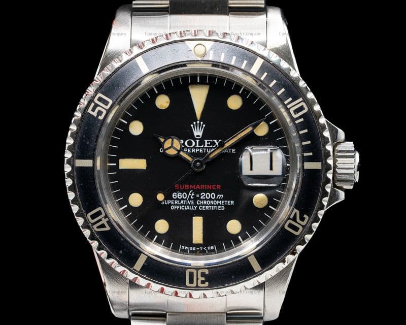 Rolex Vintage RED Submariner MK VI Circa 1974