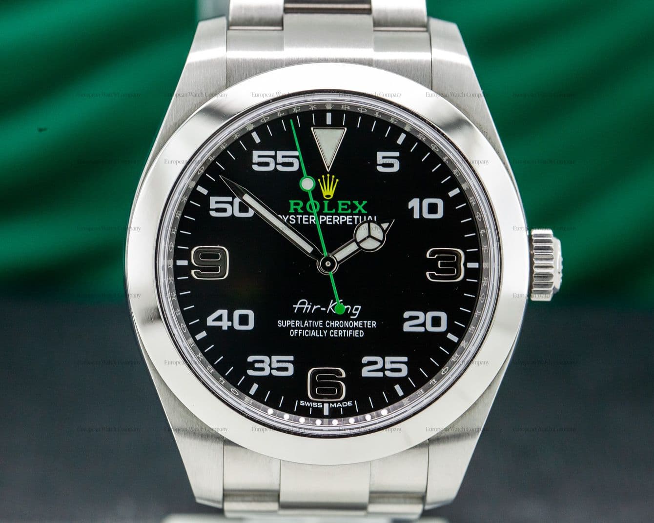 Rolex Air King Black Dial SS 