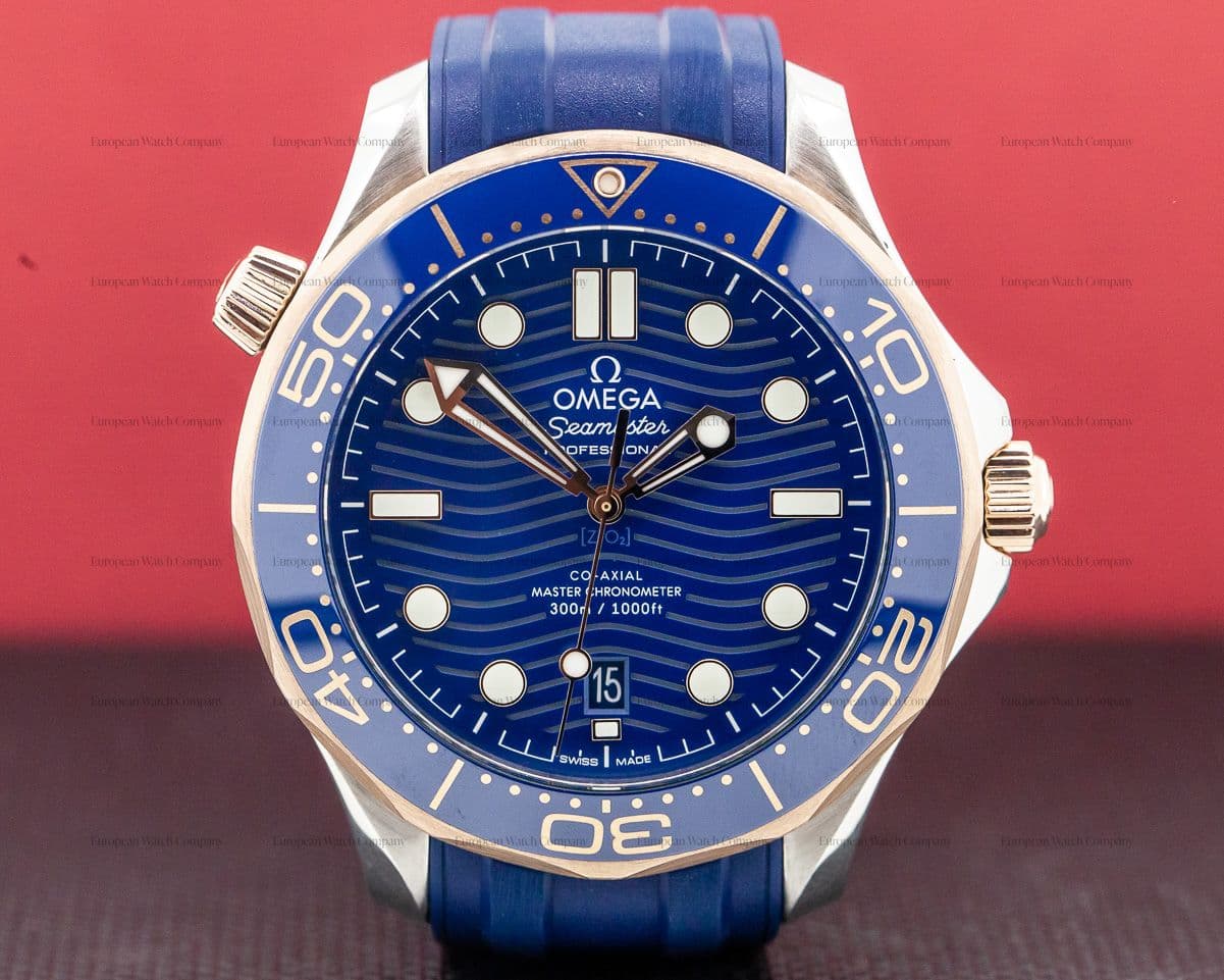 Omega Seamaster Diver 300M Steel and Rose Gold Co-Axial Master Chronometer