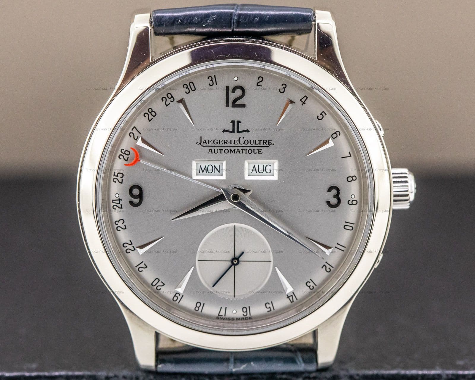 Jaeger LeCoultre Master Control Triple Calendar 18k White Gold 