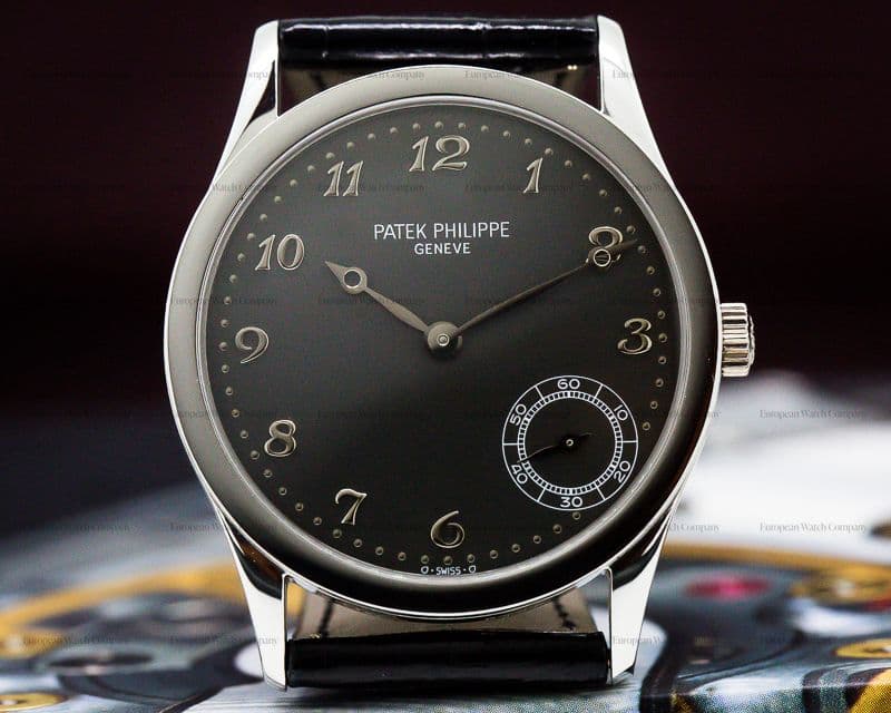 Patek Philippe Calatrava Automatic Grey Arabic Dial Platinum RARE