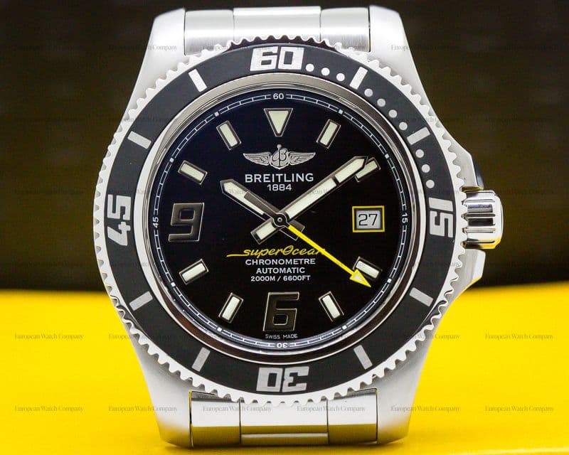 Breitling SuperOcean 44 Stainless Steel Black Dial
