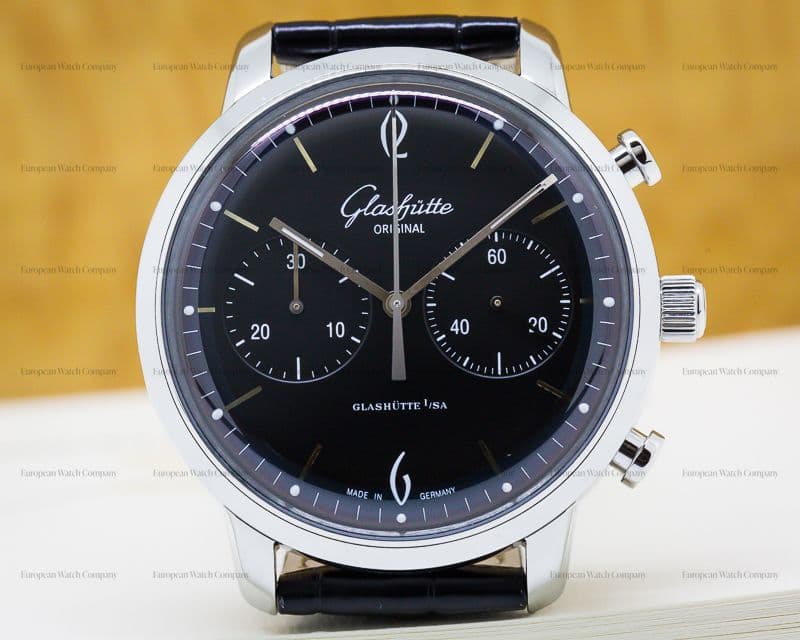 Glashutte Original Senator Sixties Chronograph Black Dial 42MM