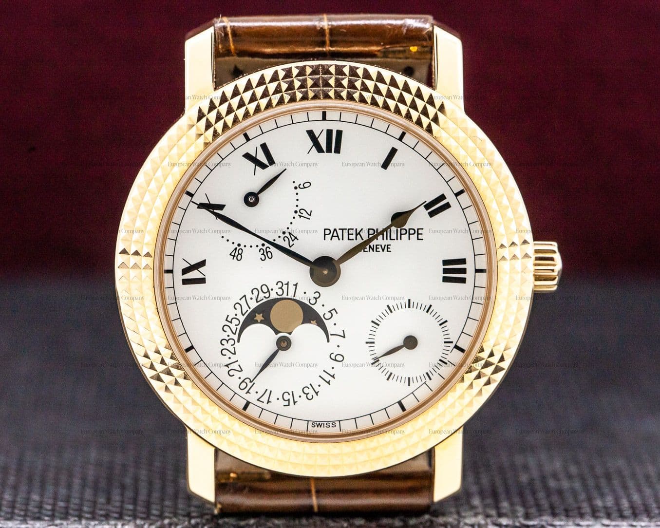 Patek Philippe Cortina Jubilee 18K Rose Gold Hobnail Bezel LIMITED