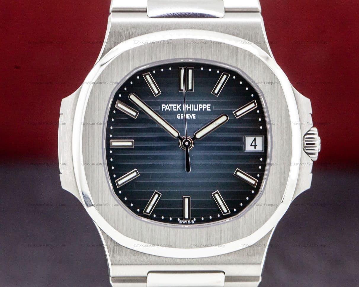 Patek Philippe Jumbo Nautilus Blue Dial SS UNWORN