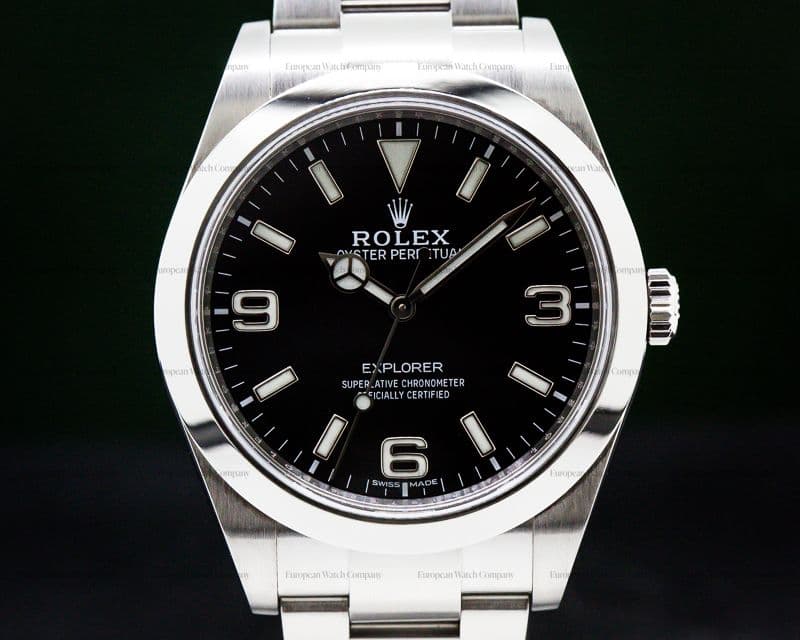 Rolex Explorer I Black Dial 39MM SS/SS