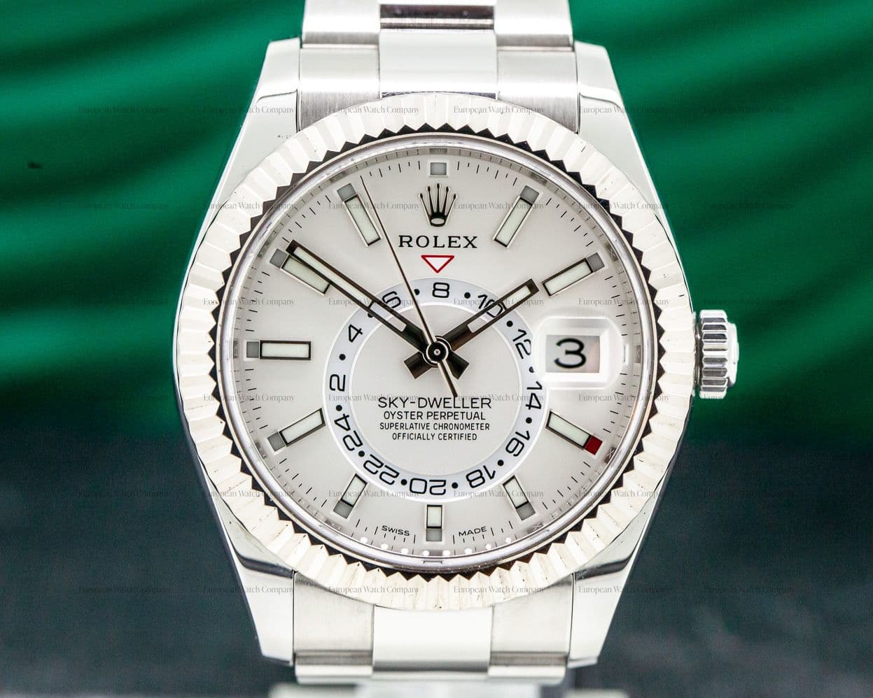 Rolex Sky Dweller Steel White Dial SS