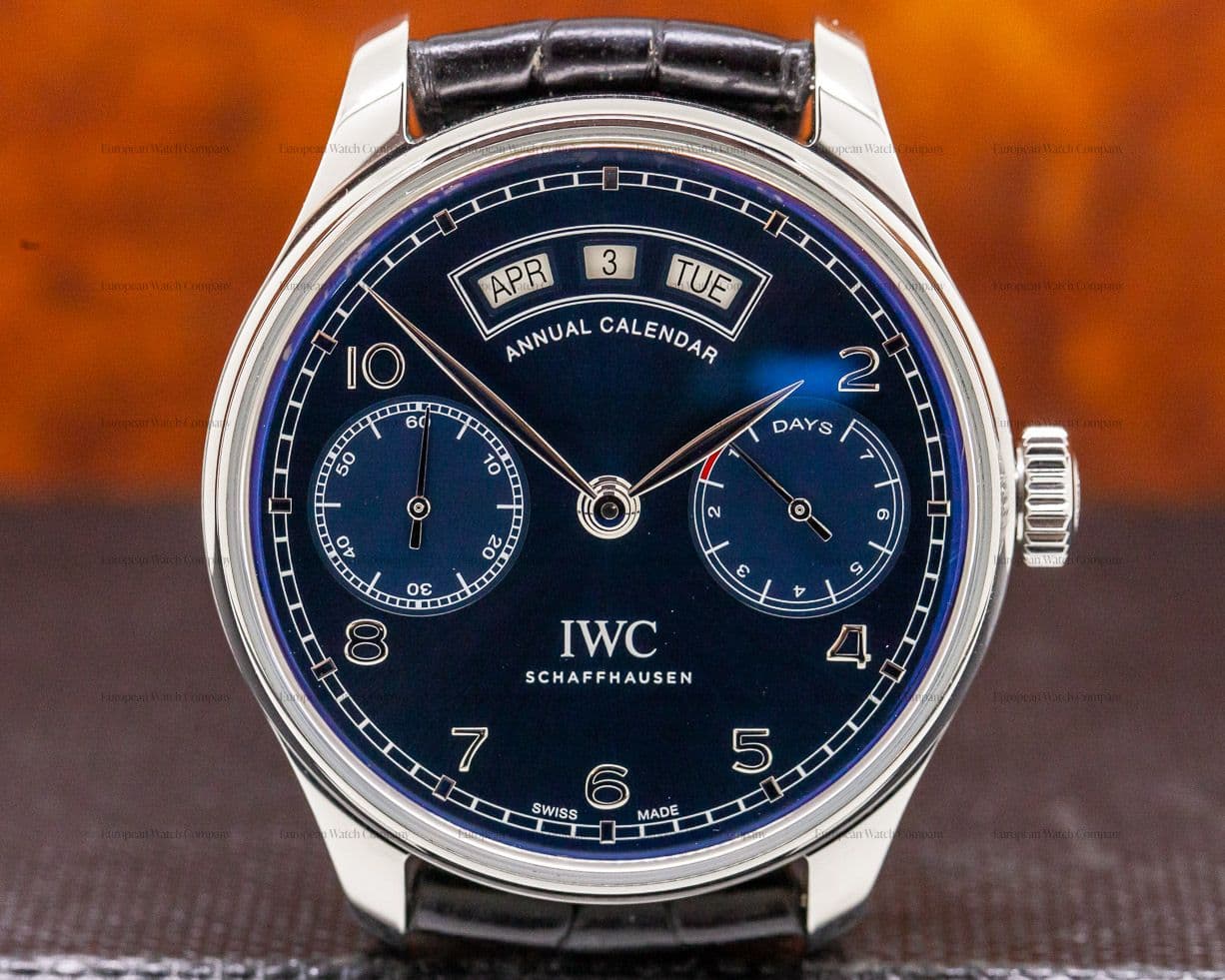 IWC Portuguese Annual Calendar SS Blue Dial