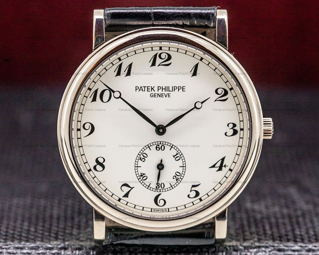 Patek Philippe Calatrava 18K White Gold Arabic Numerals 