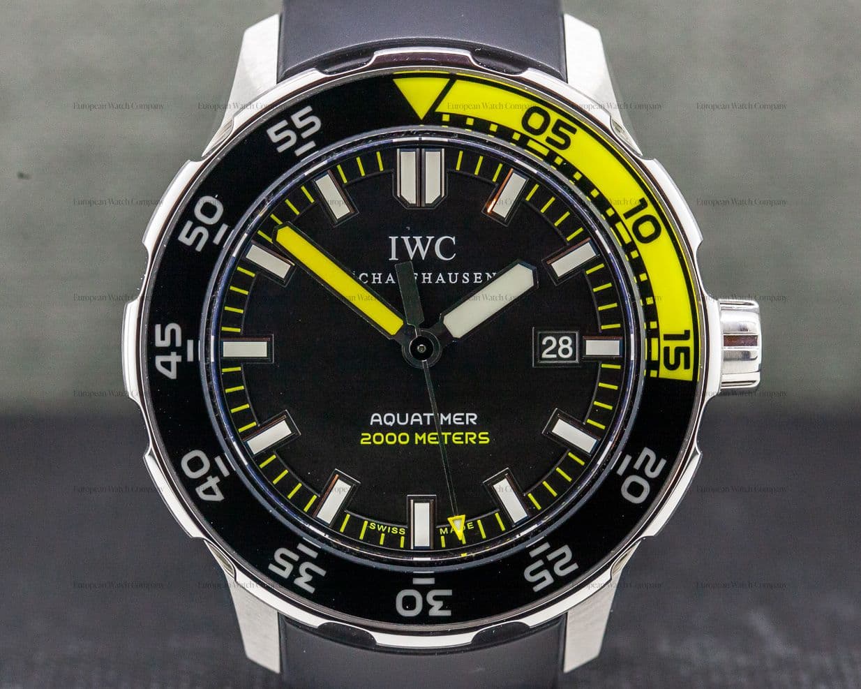 IWC Aquatimer 2000 Black Dial SS / Rubber