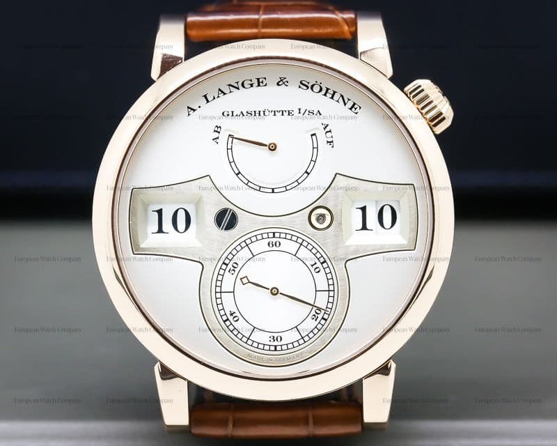 A. Lange and Sohne Zeitwerk 18K Rose Gold