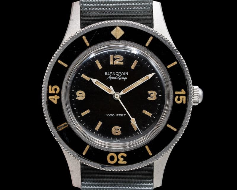 Blancpain Vintage Fifty Fathoms Aqualung TROPICAL DIAL "Jacques Cousteau" 41MM