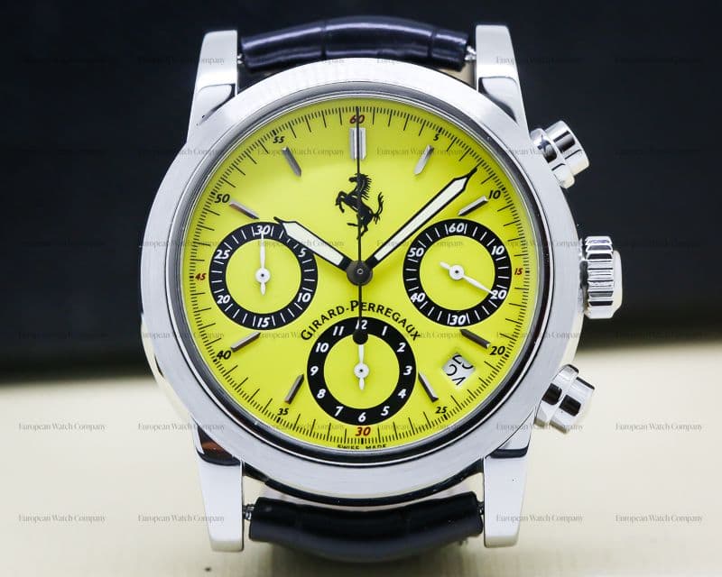 Girard Perregaux Ferrari Chronograph Yellow Dial SS / Strap