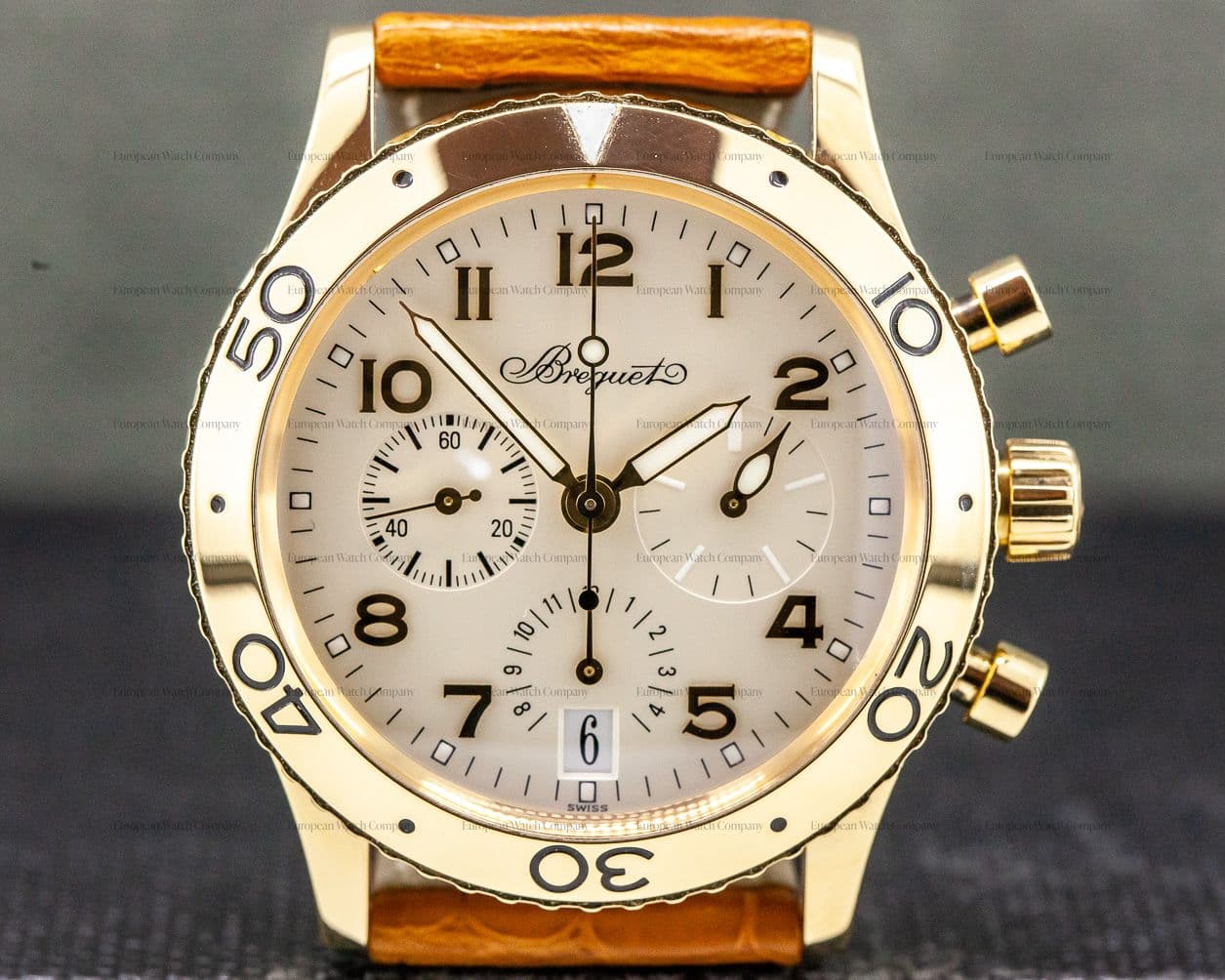 Breguet Transatlantique 18K Yellow Gold / Cream Dial