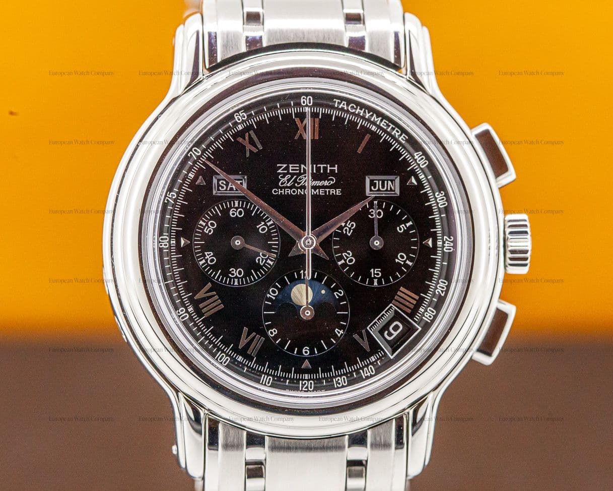 Zenith Chronomaster T El Primero Moon Black Dial SS 