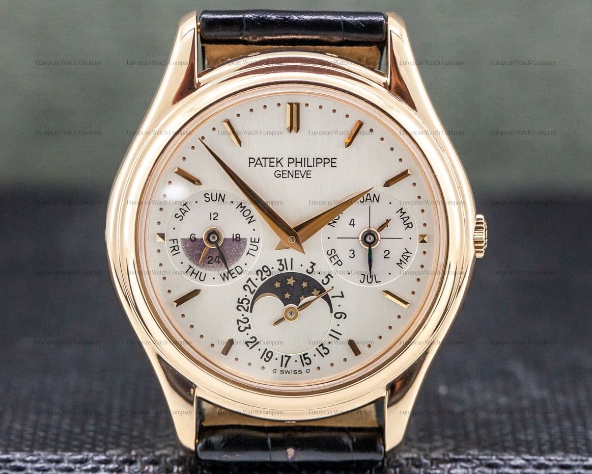 Patek Philippe Perpetual Calendar Rose Gold Silver Dial PATINA / Deployant