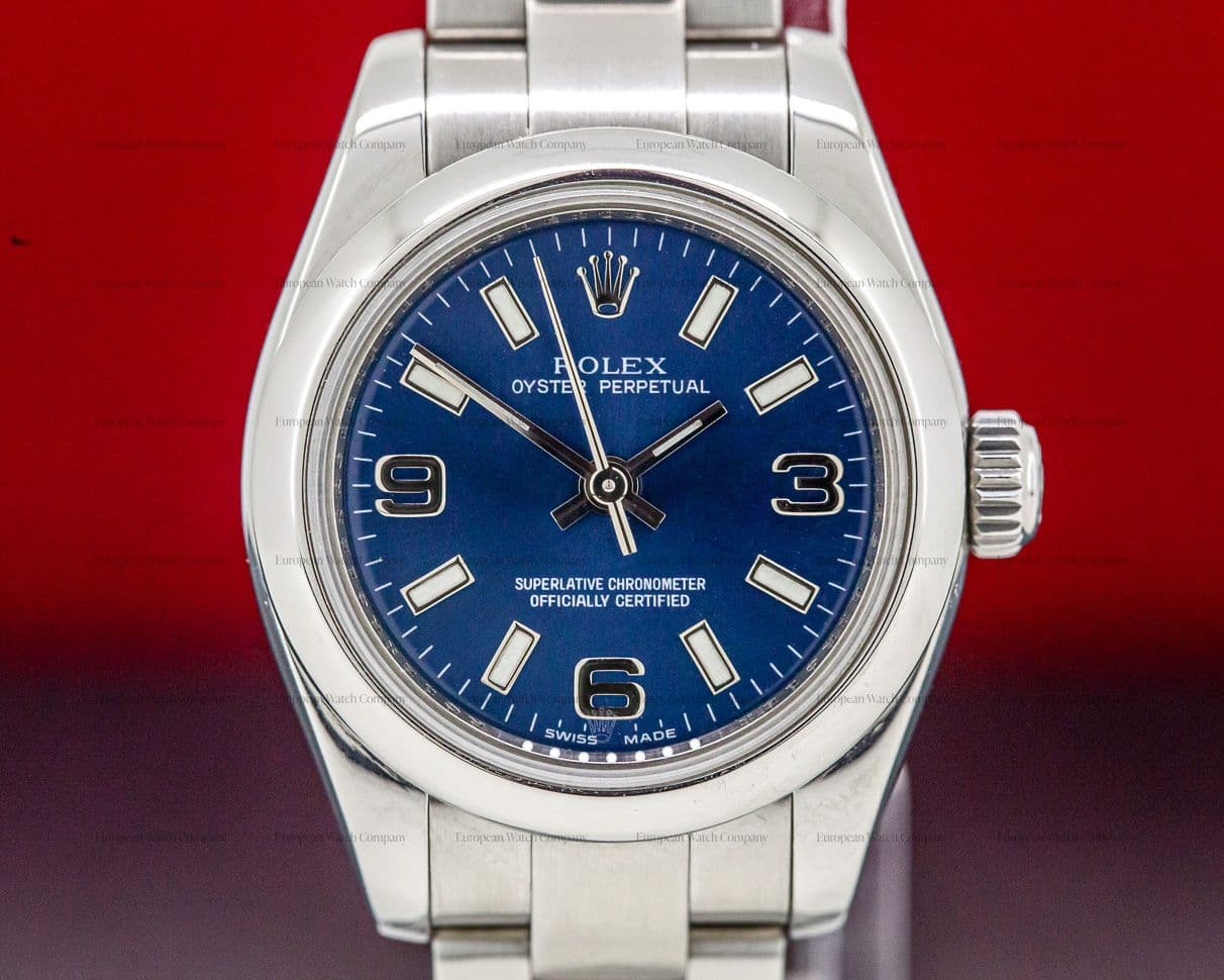 Rolex Lady Oyster Perpetual Blue Dial SS