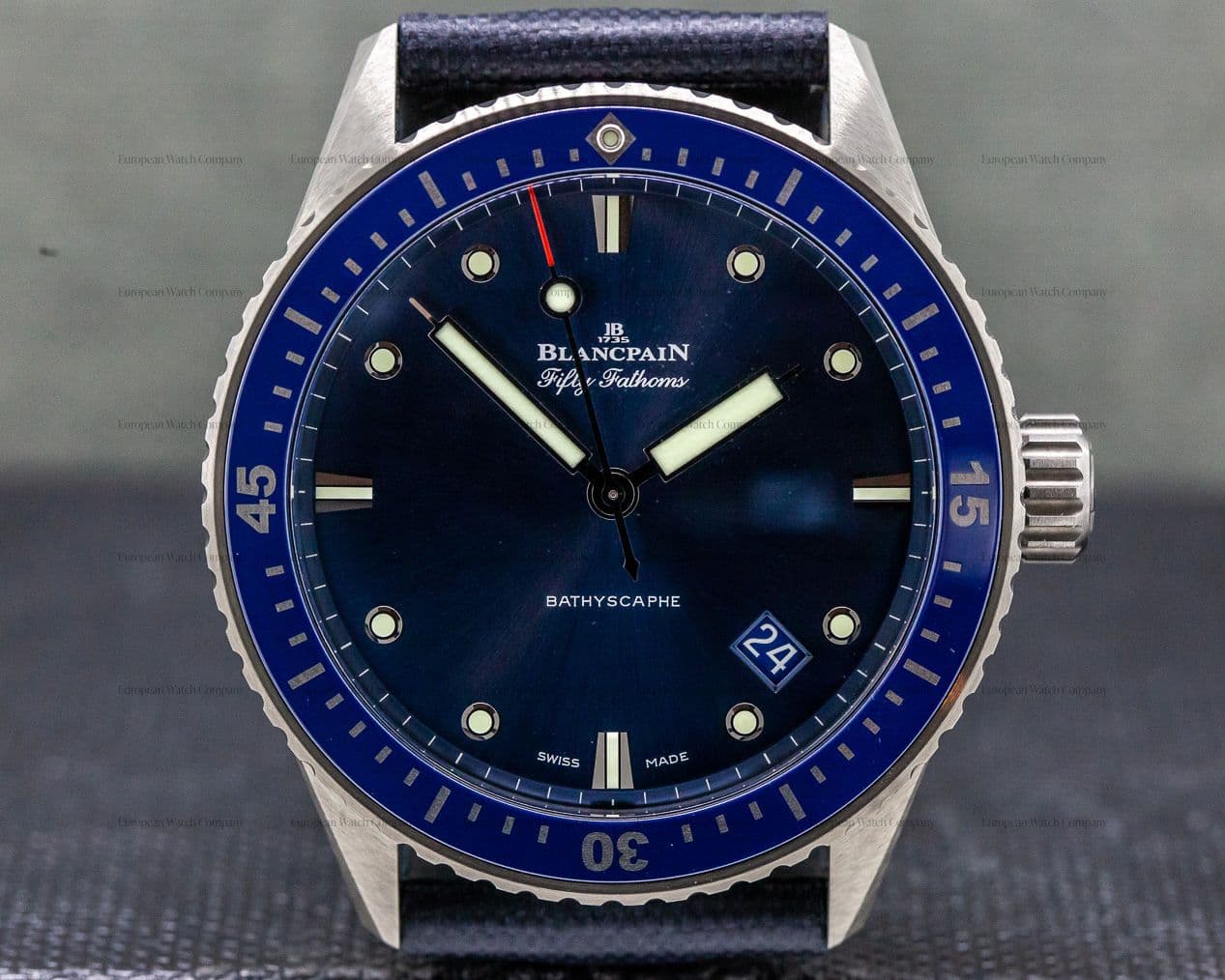 Blancpain Fifty Fathoms Bathyscaphe Ceramic Blue UNWORN
