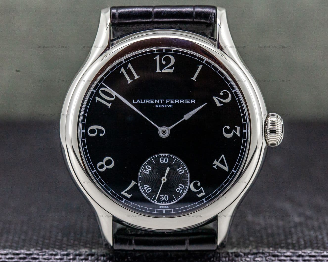 Laurent Ferrier Galet Micro Rotor SS Black Arabic Dial 