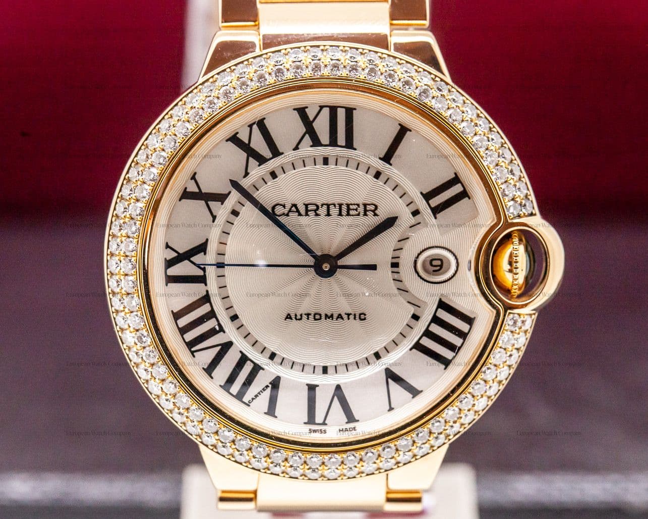 Cartier Ballon Bleu Rose Gold Diamond Bezel 44MM