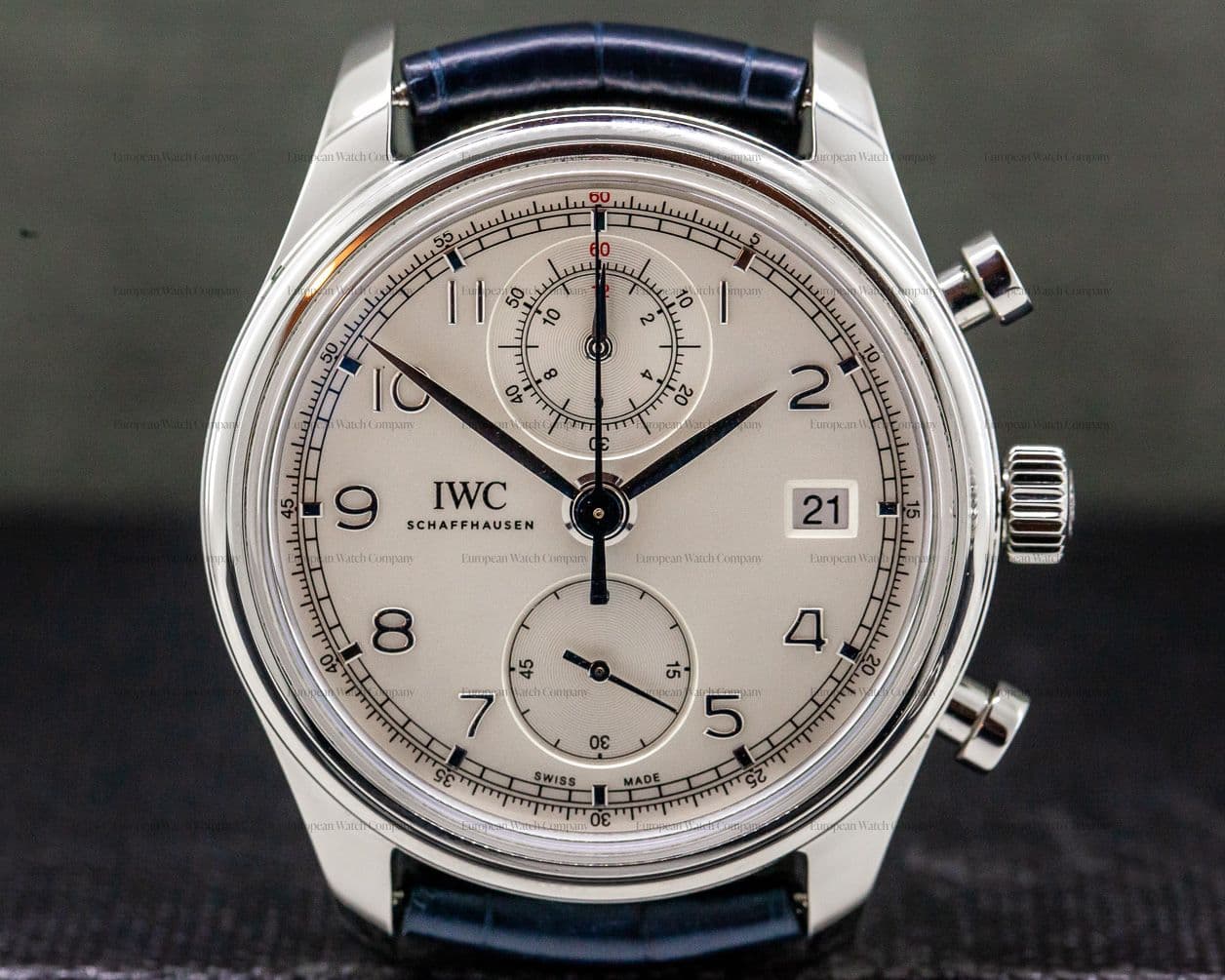 IWC Portuguese Chronograph Classic SS / Silver Dial 