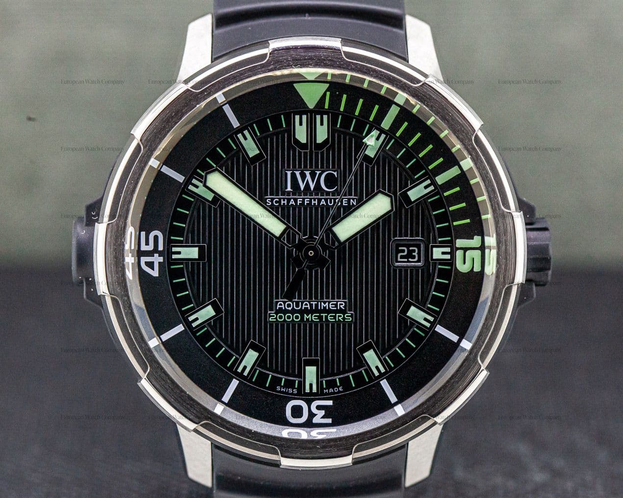 IWC Aquatimer 2000 Automatic Black Dial Titanium / rubber strap