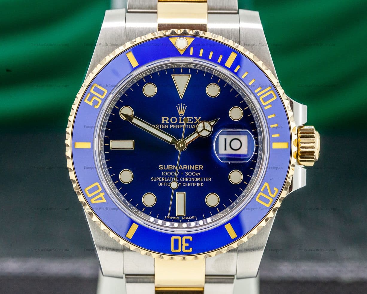 Rolex Submariner Ceramic Blue Dial 18K / SS 