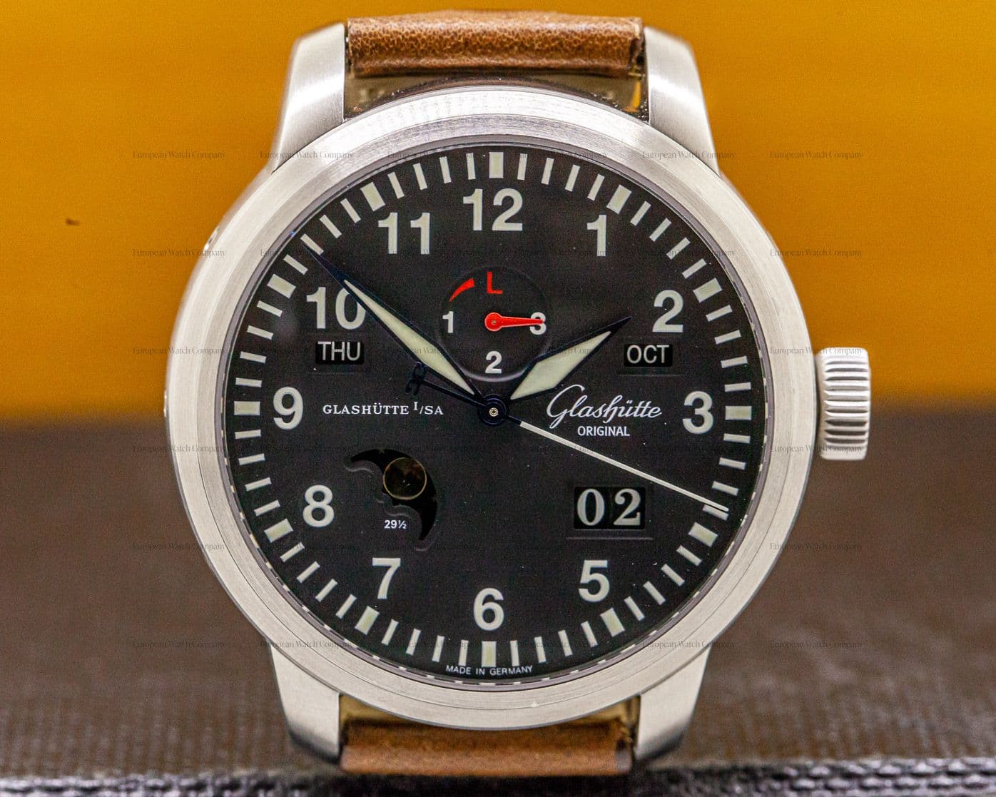 Glashutte Original Navigator Perpetual Steel Black Dial