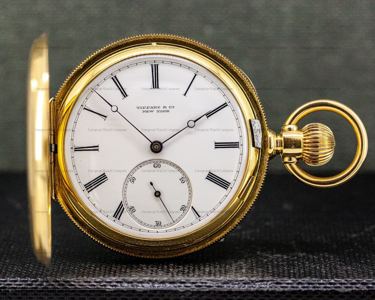 Tiffany Tiffany & Co New York x Patek Philippe Vintage 18K YG Pocket Watch 52MM