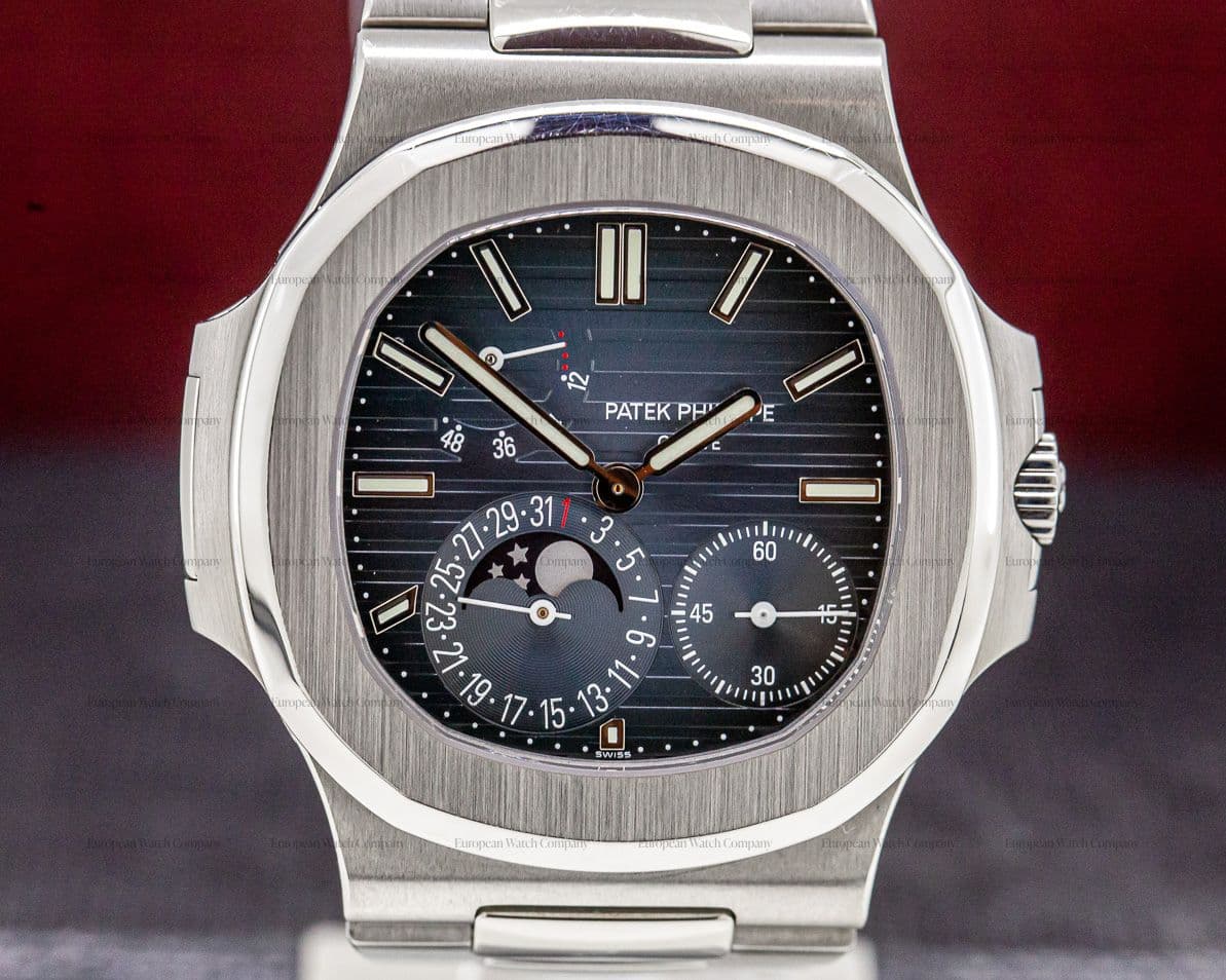 Patek Philippe Jumbo Nautilus Moonphase Power Reserve SS 