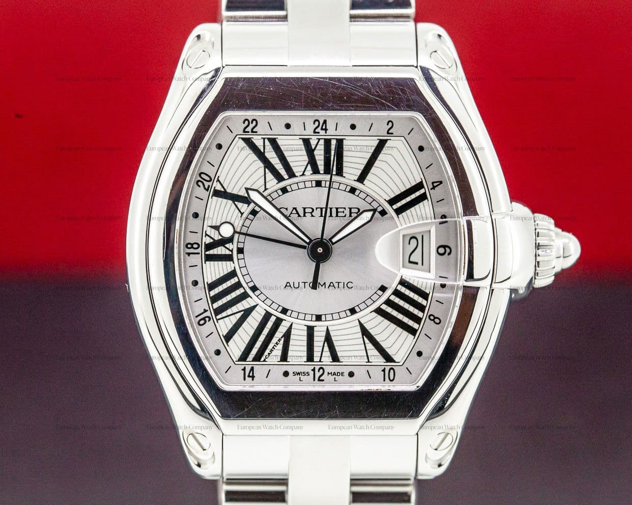 Cartier Roadster GMT XL SS