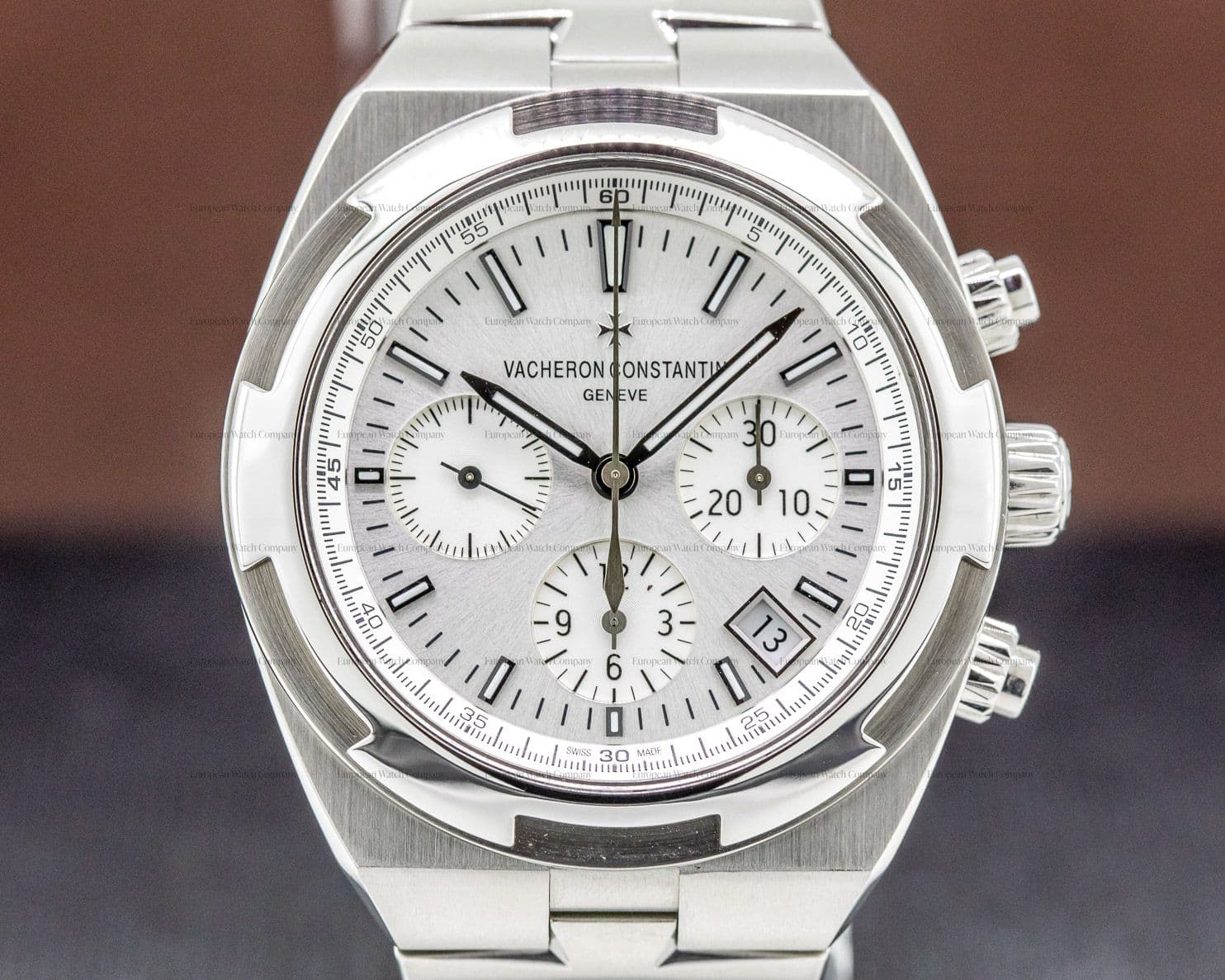 Vacheron Constantin Overseas Chronograph Silver Dial SS / SS  