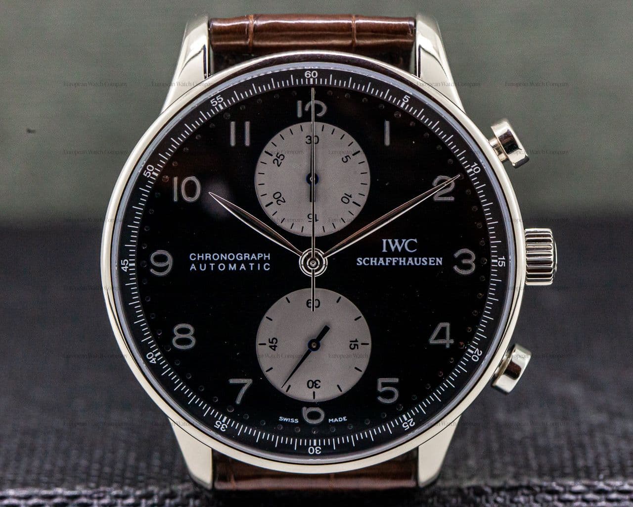IWC Portuguese Chronograph White Gold/White Gold Buckle