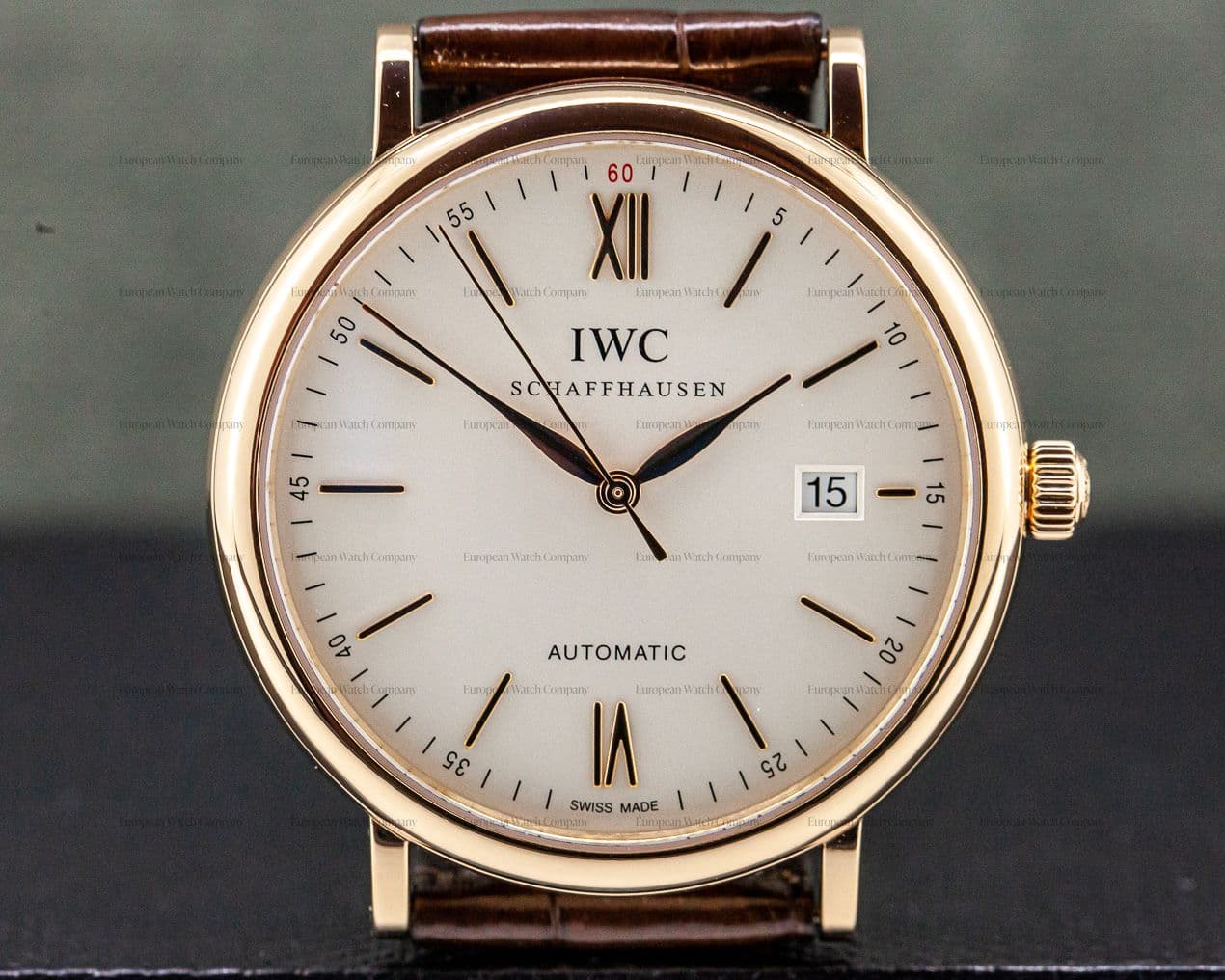IWC Portofino Automatic Rose Gold Silver Dial 