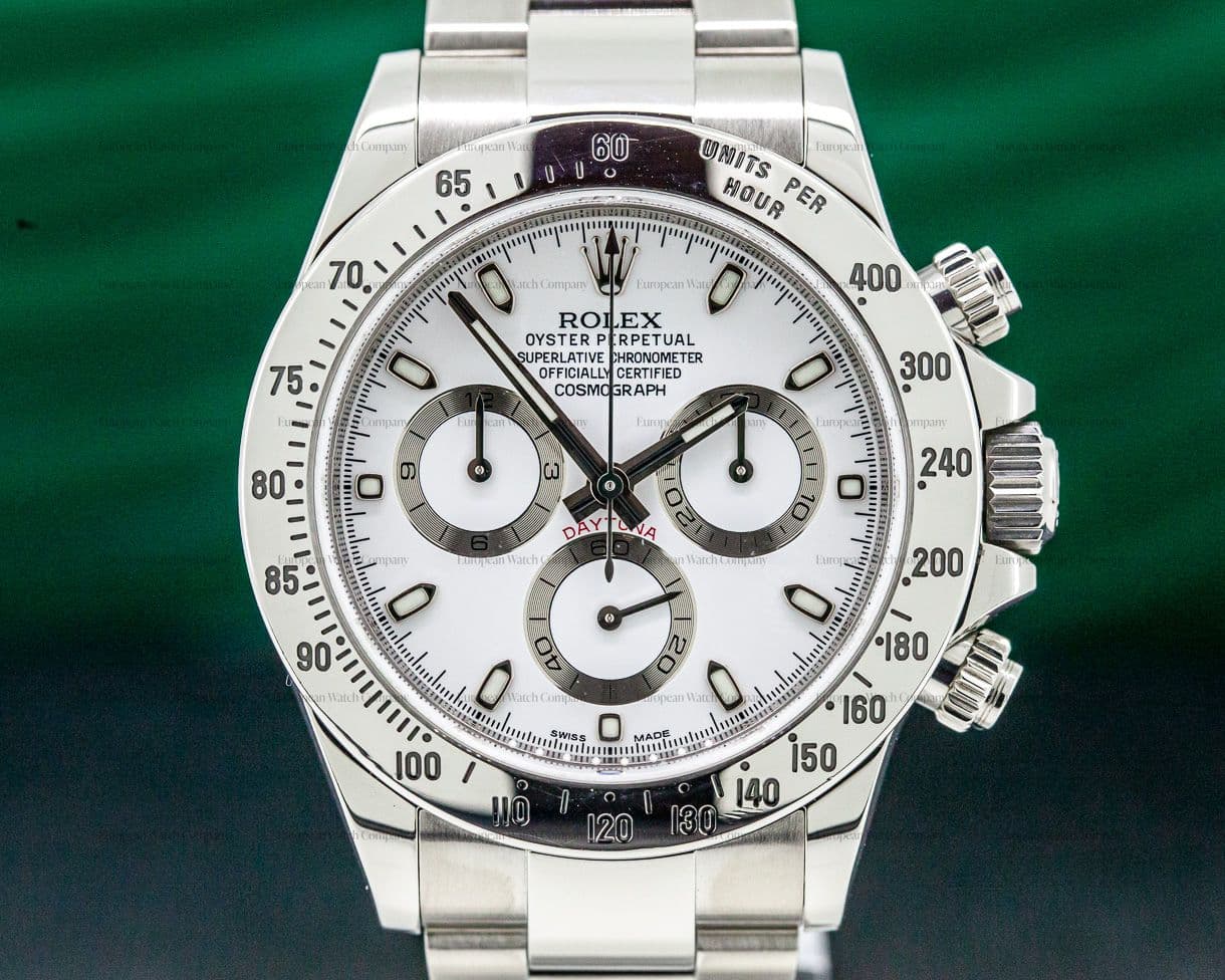 Rolex Daytona White Dial SS 