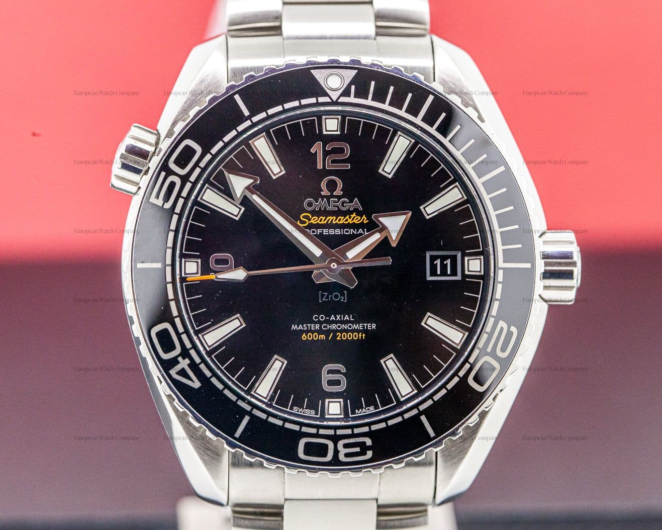 Omega Seamaster Planet Ocean Co-Axial Black Dial SS / SS