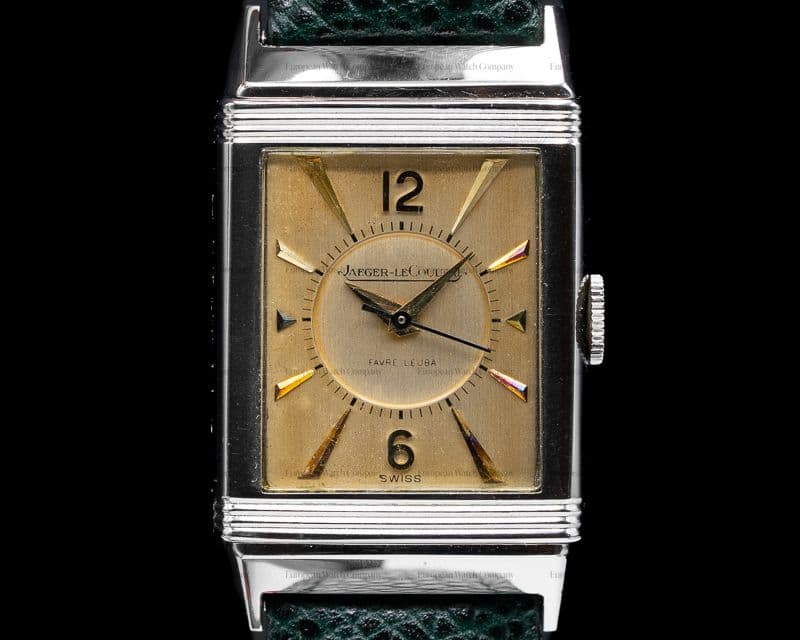 Jaeger LeCoultre Vintage Jaeger Reverso SS Circa 1951 for Favre-Leuba Complete RARE