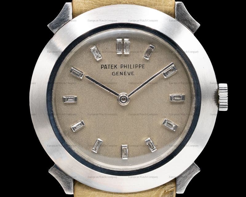 Patek Philippe Custom Platinum Case Diamond Markers Manual Wind 31MM